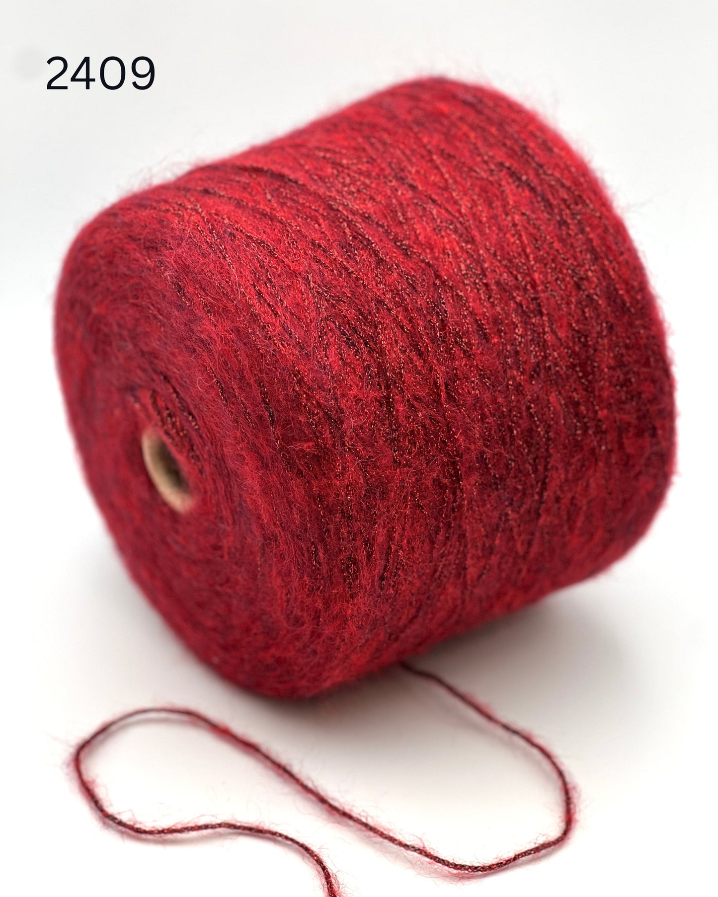 Igea SPARKLING luxury superkid mohair and wool blend Italian chainette yarn with integrated glitter sparkle for holiday knitting at iDOKNiT.