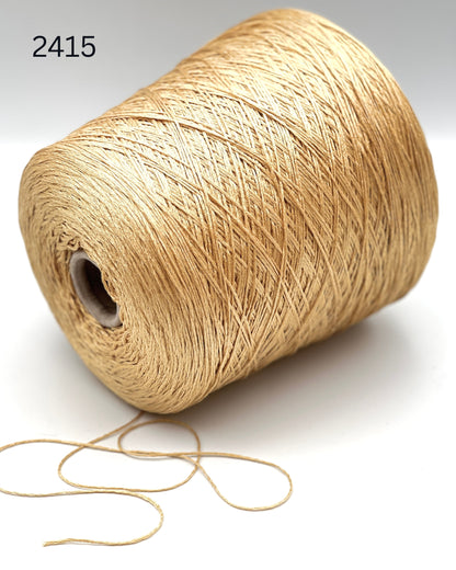 G&G Filati BAMBU-SILK luxury 60% bamboo 40% mulberry silk fingering weight summer yarn featuring an integrated, split-proof chainette cord structure with an elite boutique sheen for high-end knitwear.