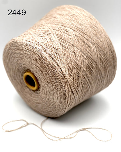 Filcom Tibet Italian luxury yarn spun from an equal fifty fifty blend of natural yak down and silk in sport weight balls from iDOKNiT