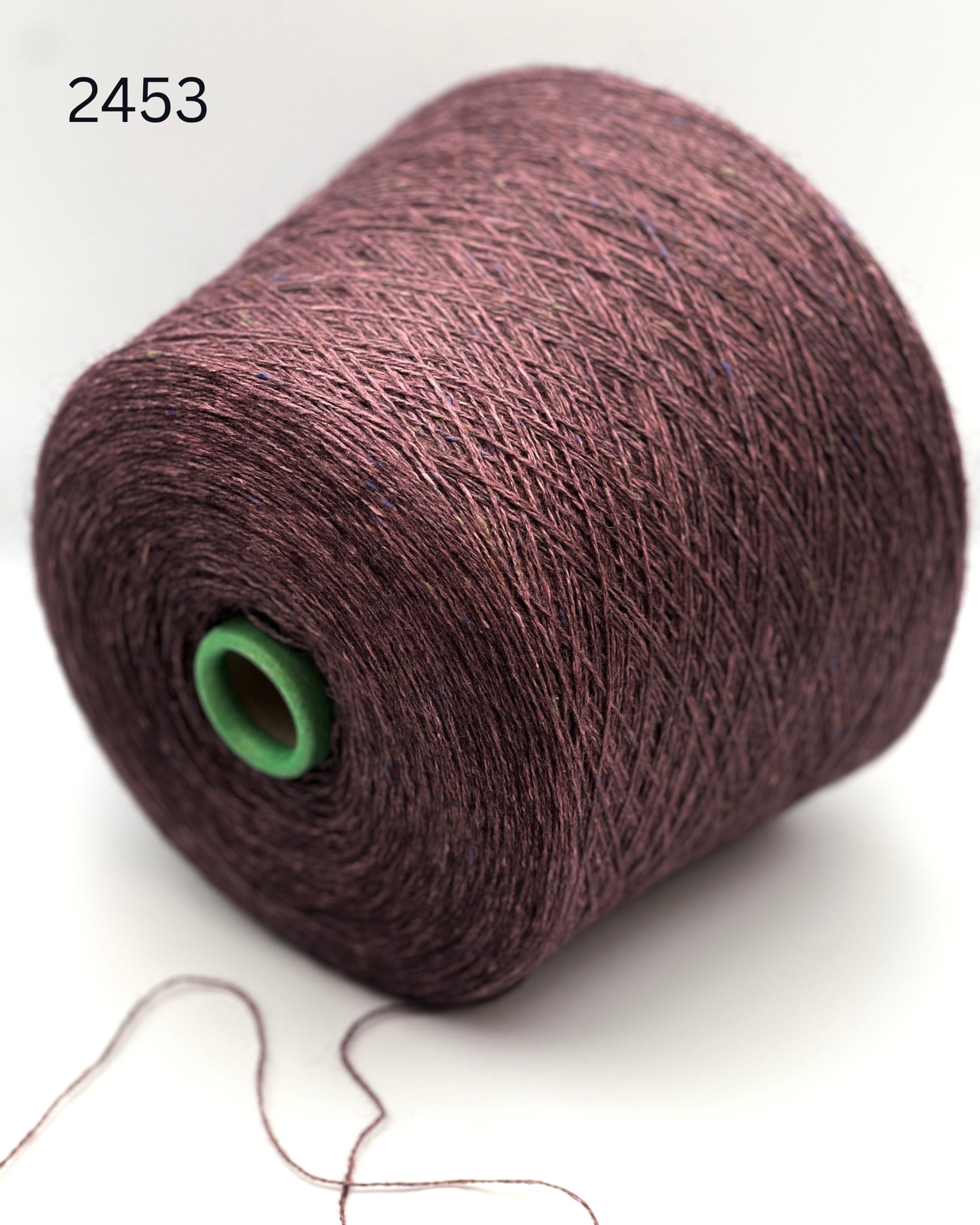 Filcom Pamir Tweed Italian luxury lace yarn spun from an equal blend of natural yak down and silk with colorful tweed flecks from iDOKNiT