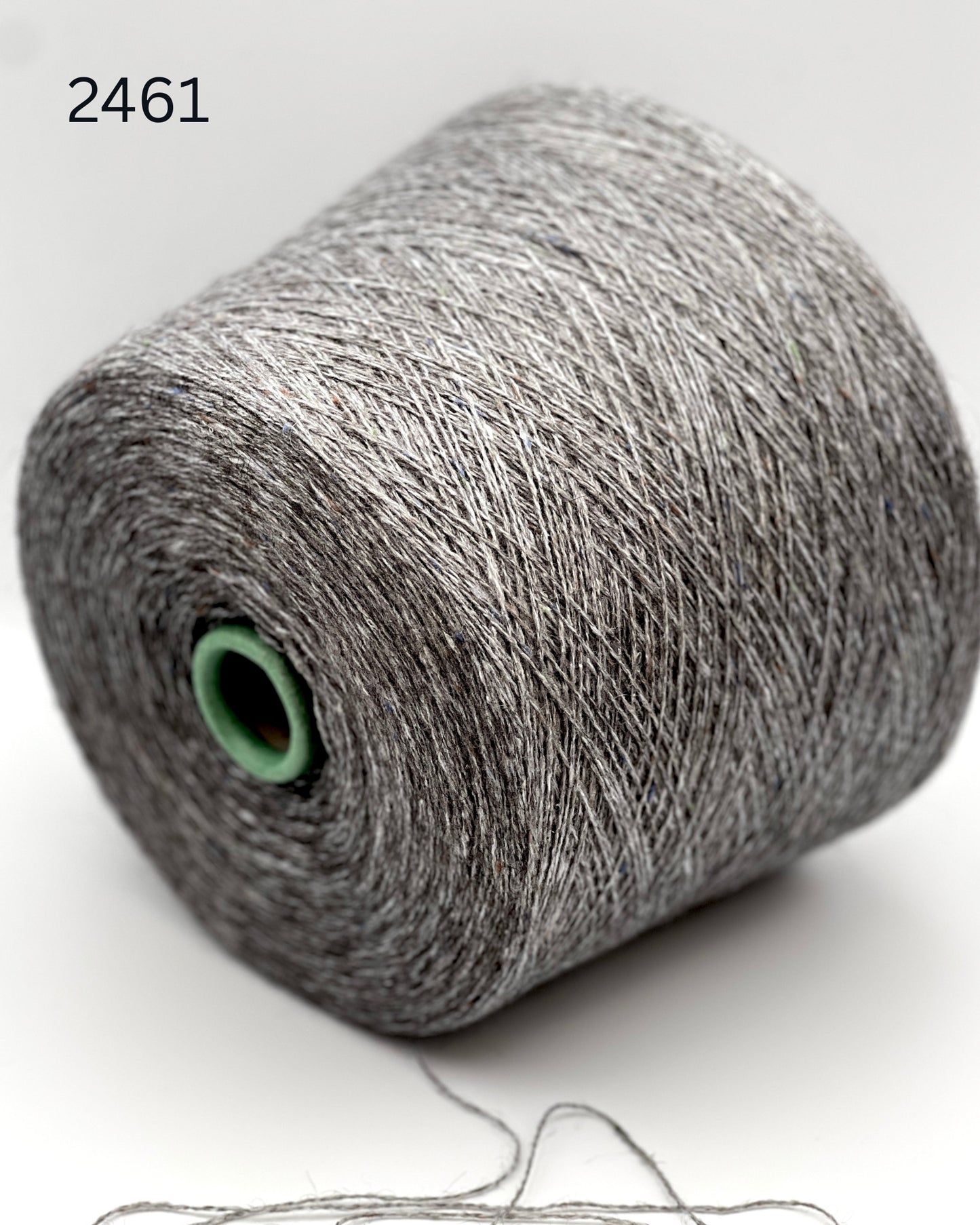 Filcom Pamir Tweed Italian luxury lace yarn spun from an equal blend of natural yak down and silk with colorful tweed flecks from iDOKNiT