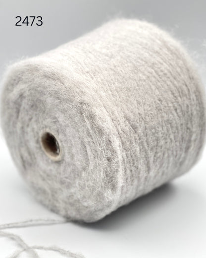 Polipeli Spa Etereog Italian brushed blown baby alpaca fingering weight yarn in hand wound balls from iDOKNiT