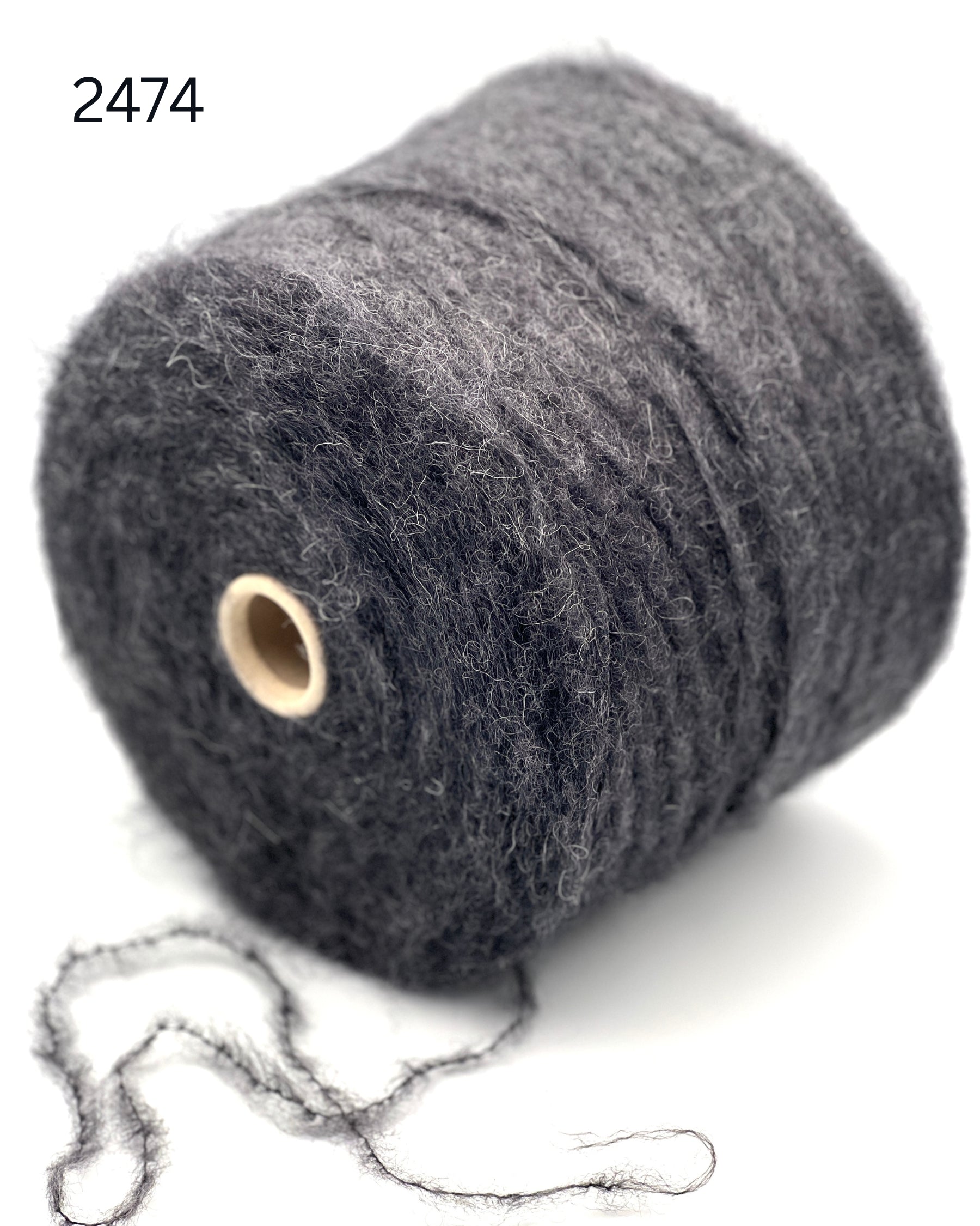 Polipeli Spa Etereog Italian brushed blown baby alpaca fingering weight yarn in hand wound balls from iDOKNiT