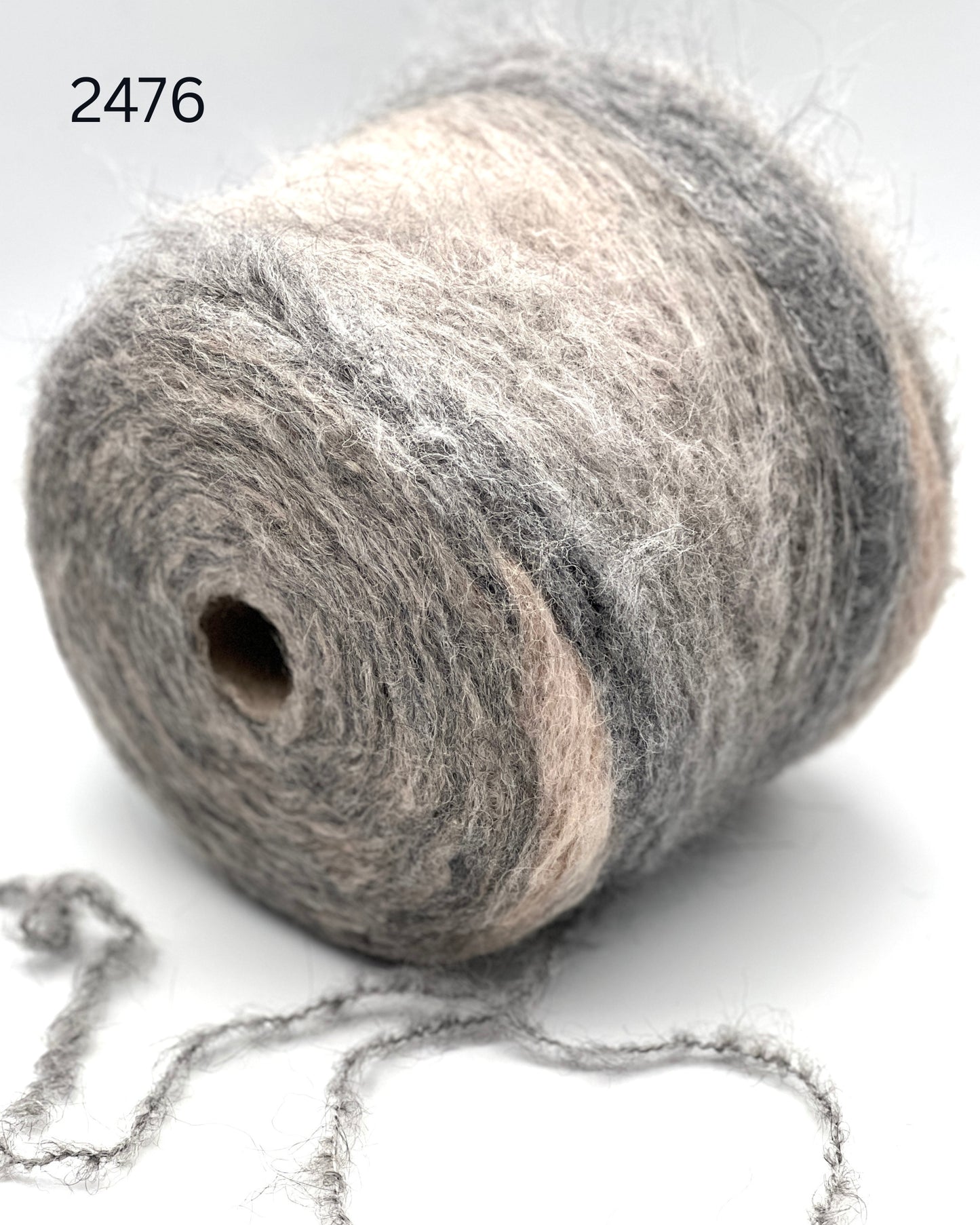 Millefili Wlariga Italian brushed blown baby alpaca DK weight yarn in hand wound balls from iDOKNiT