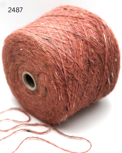 RiGo Taurus Italian baby alpaca boucle textured aran weight yarn in hand wound balls from iDOKNiT