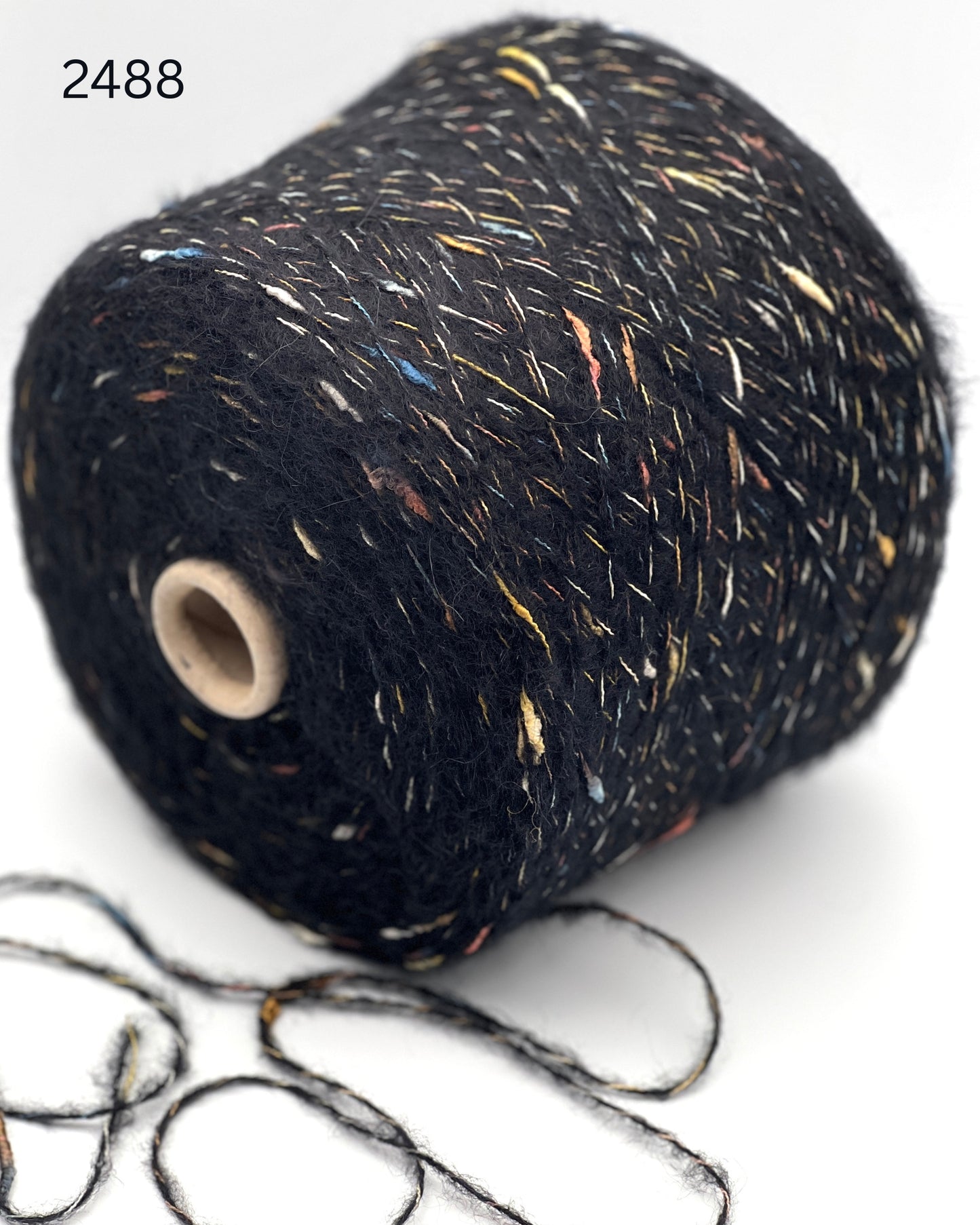 RiGo Taurus Italian baby alpaca boucle textured aran weight yarn in hand wound balls from iDOKNiT