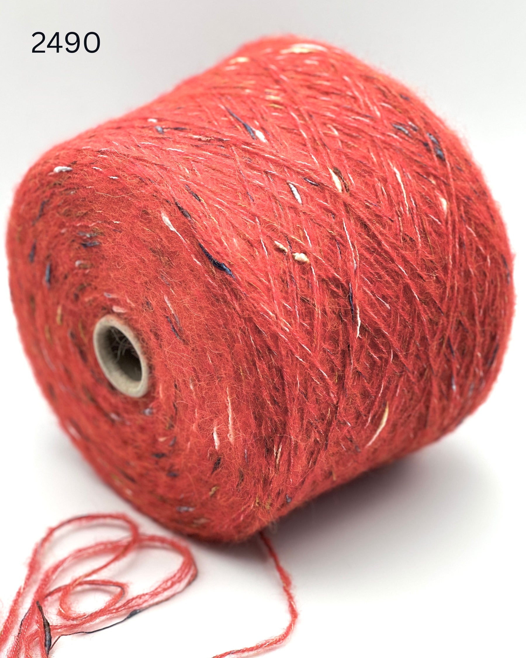 RiGo Taurus Italian baby alpaca boucle textured aran weight yarn in hand wound balls from iDOKNiT