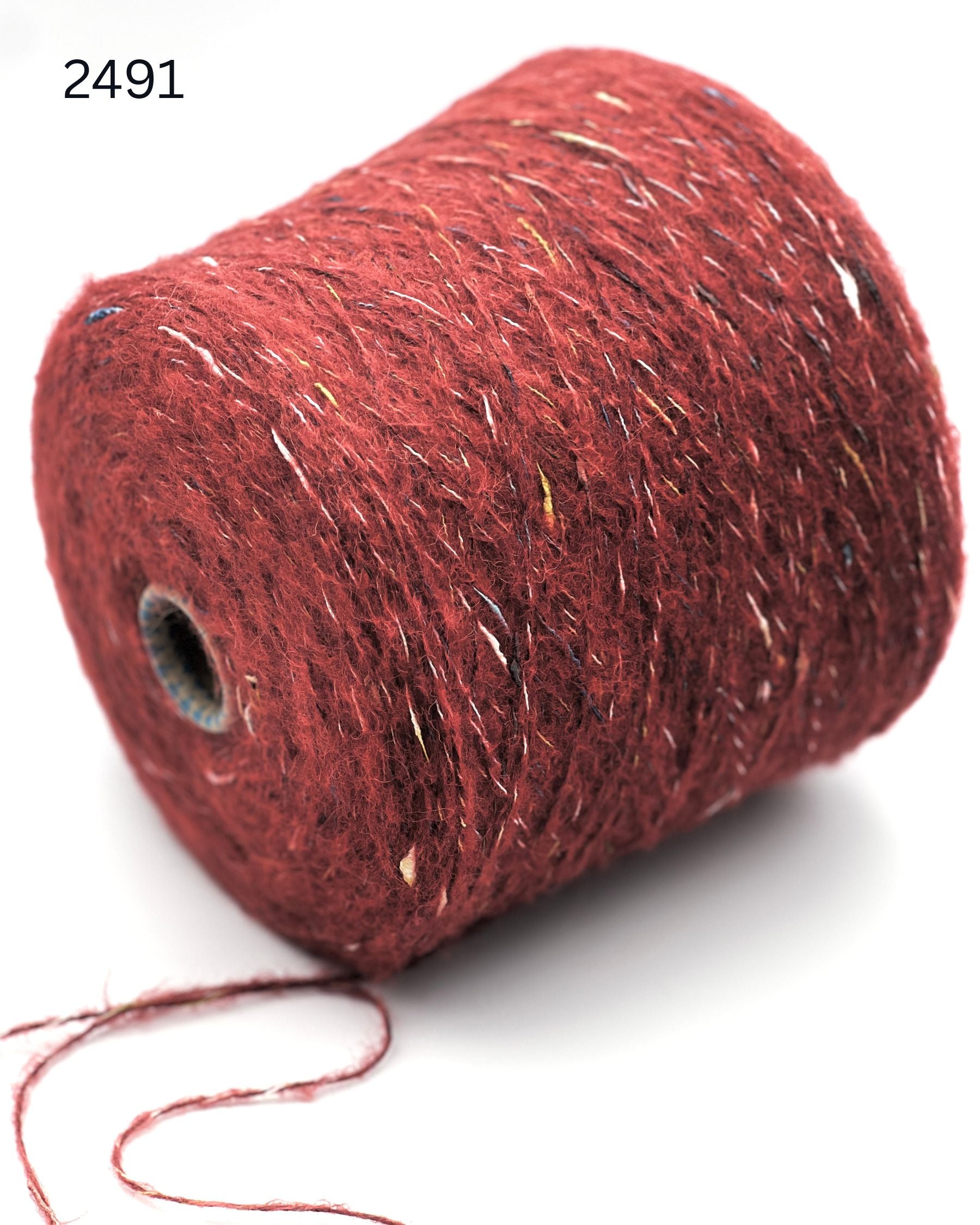 RiGo Taurus Italian baby alpaca boucle textured aran weight yarn in hand wound balls from iDOKNiT