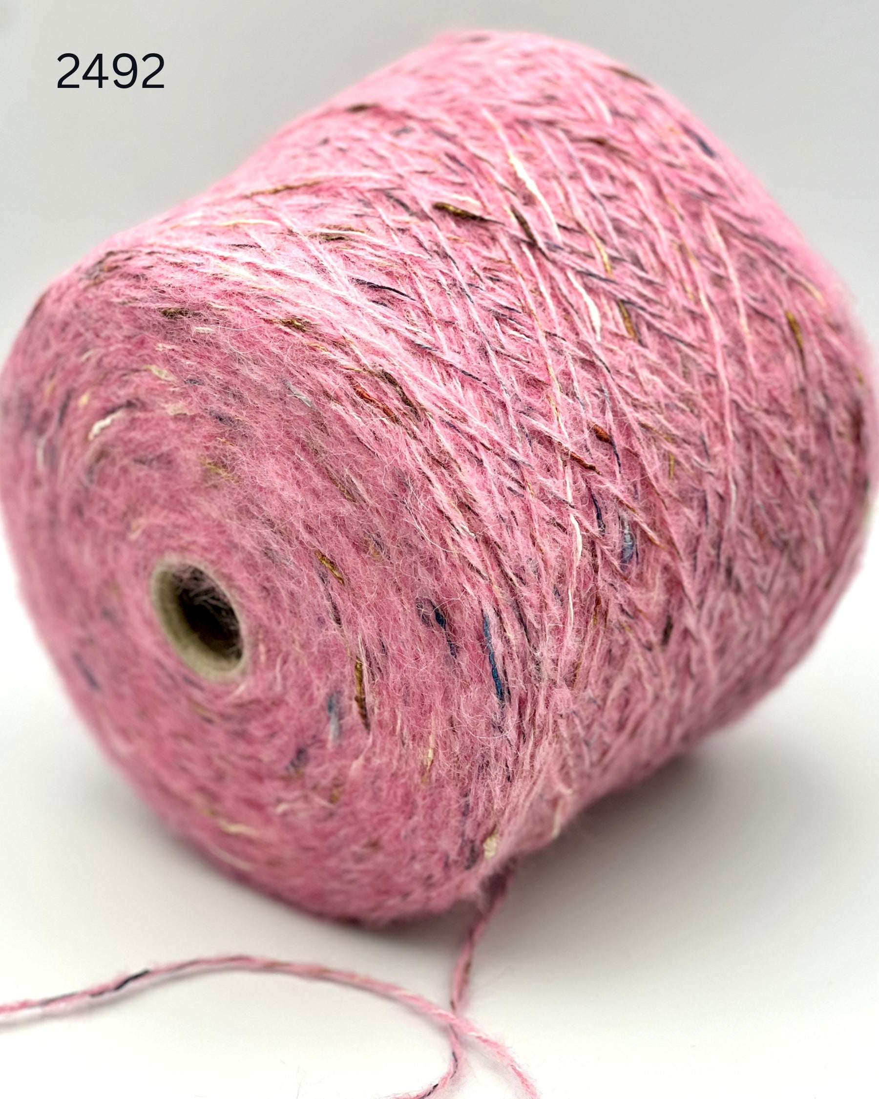 RiGo Taurus Italian baby alpaca boucle textured aran weight yarn in hand wound balls from iDOKNiT