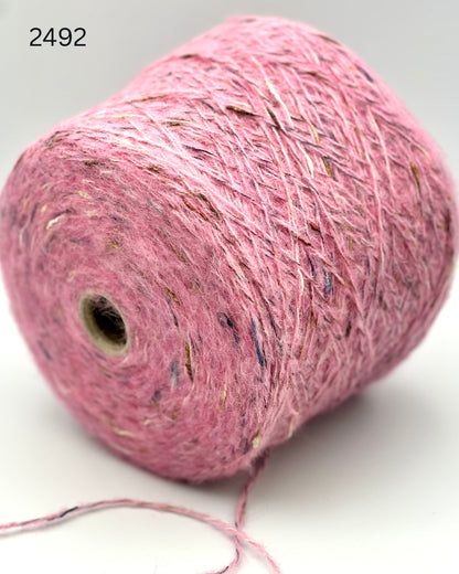 RiGo Taurus Italian baby alpaca boucle textured aran weight yarn in hand wound balls from iDOKNiT