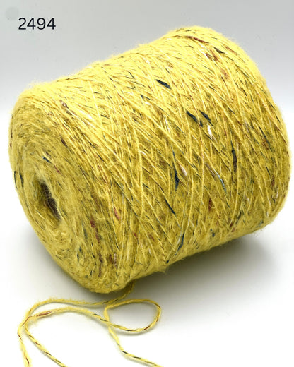 RiGo Taurus Italian baby alpaca boucle textured aran weight yarn in hand wound balls from iDOKNiT