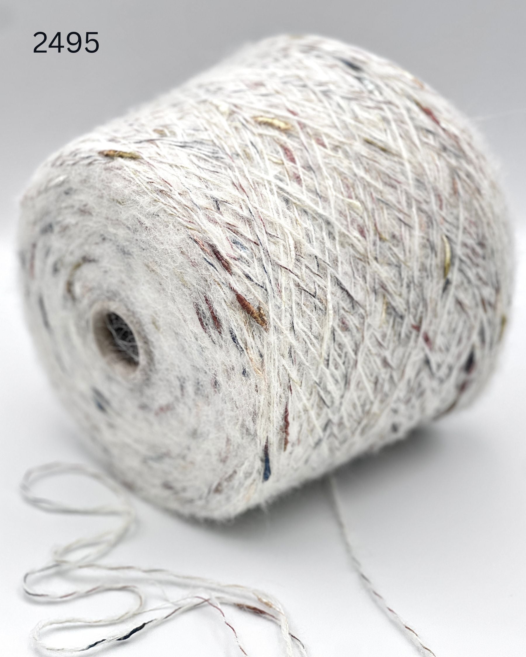 RiGo Taurus Italian baby alpaca boucle textured aran weight yarn in hand wound balls from iDOKNiT
