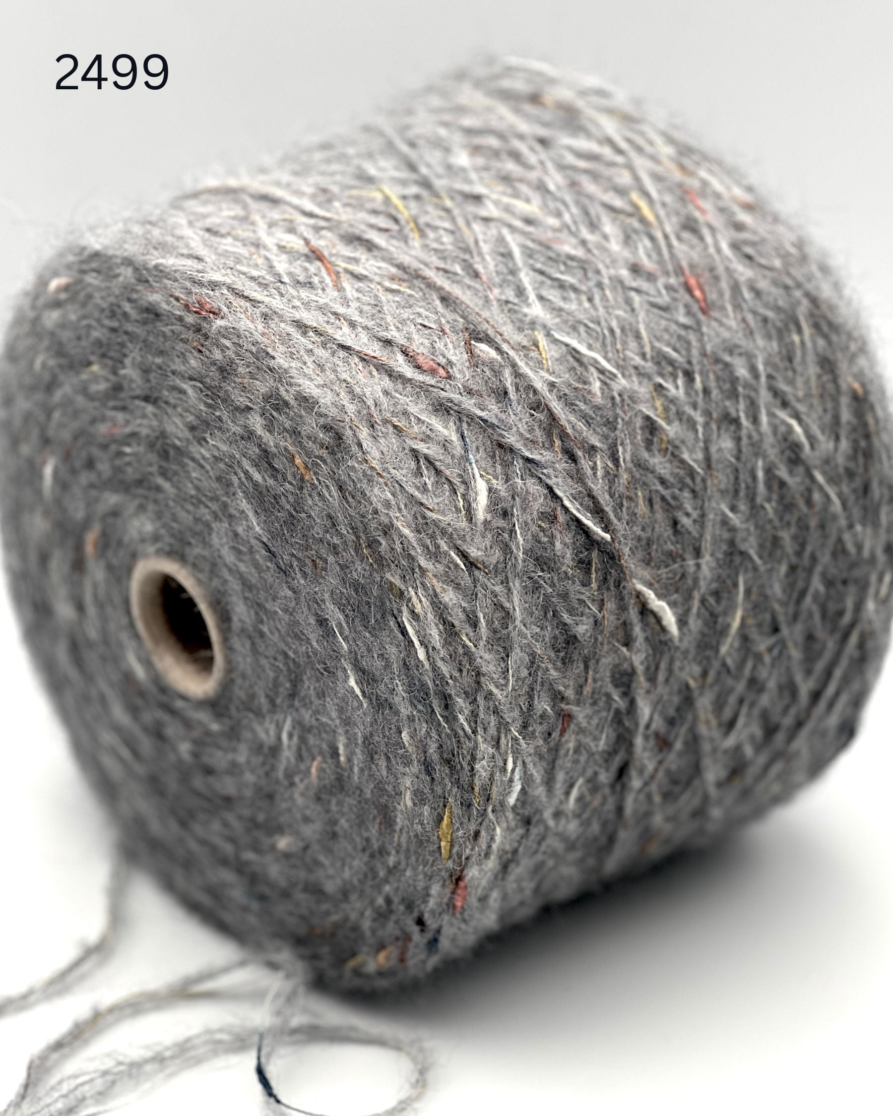 RiGo Taurus Italian baby alpaca boucle textured aran weight yarn in hand wound balls from iDOKNiT