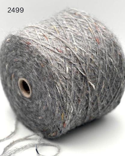 RiGo Taurus Italian baby alpaca boucle textured aran weight yarn in hand wound balls from iDOKNiT
