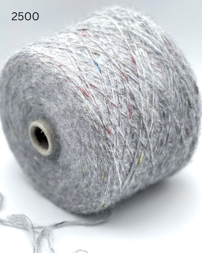 RiGo Taurus Italian baby alpaca boucle textured aran weight yarn in hand wound balls from iDOKNiT