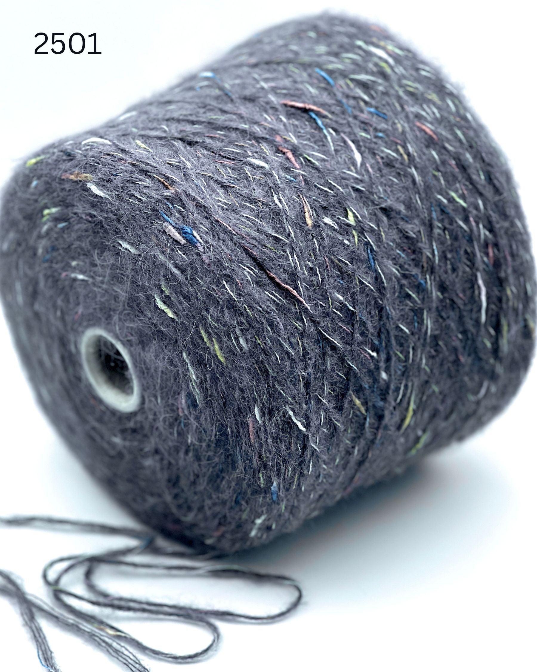 RiGo Taurus Italian baby alpaca boucle textured aran weight yarn in hand wound balls from iDOKNiT