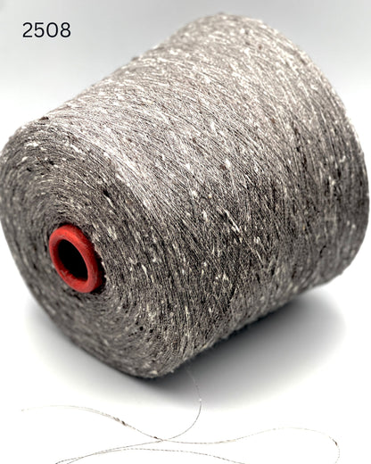 Loro Piana Shantung Jaspe wild tussah silk tweed lace weight yarn balls from iDOKNiT
