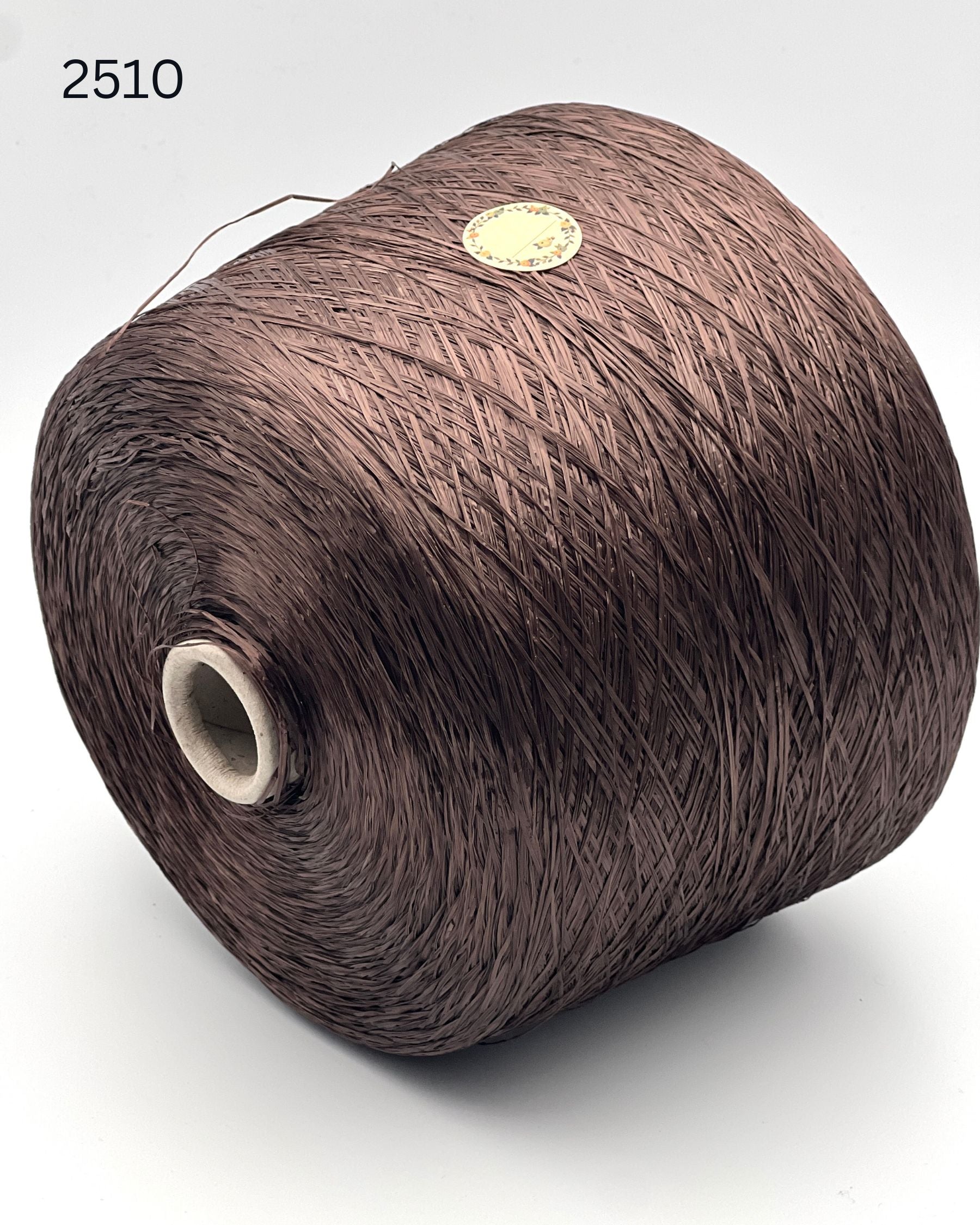Fratelli Reali Rafia luxury Italian viscose raffia ribbon yarn cone from iDOKNiT