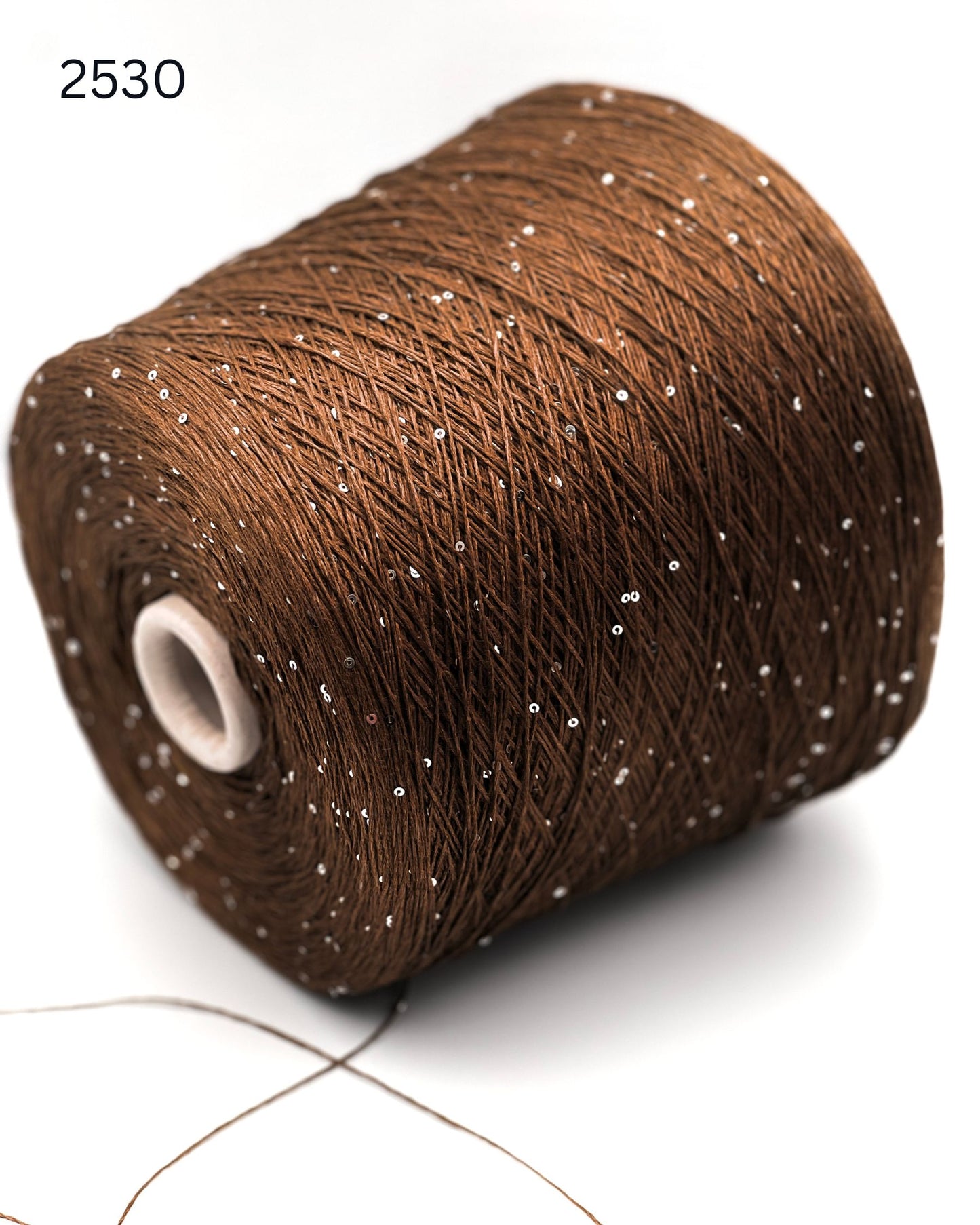Hilo brillante de seda y lino Paillettes, SAINT TROPEZ, hilo italiano de lujo de RiGo, en ovillos o conos, grosor fingering, 400 m/100 g (437 y/3,52 oz)