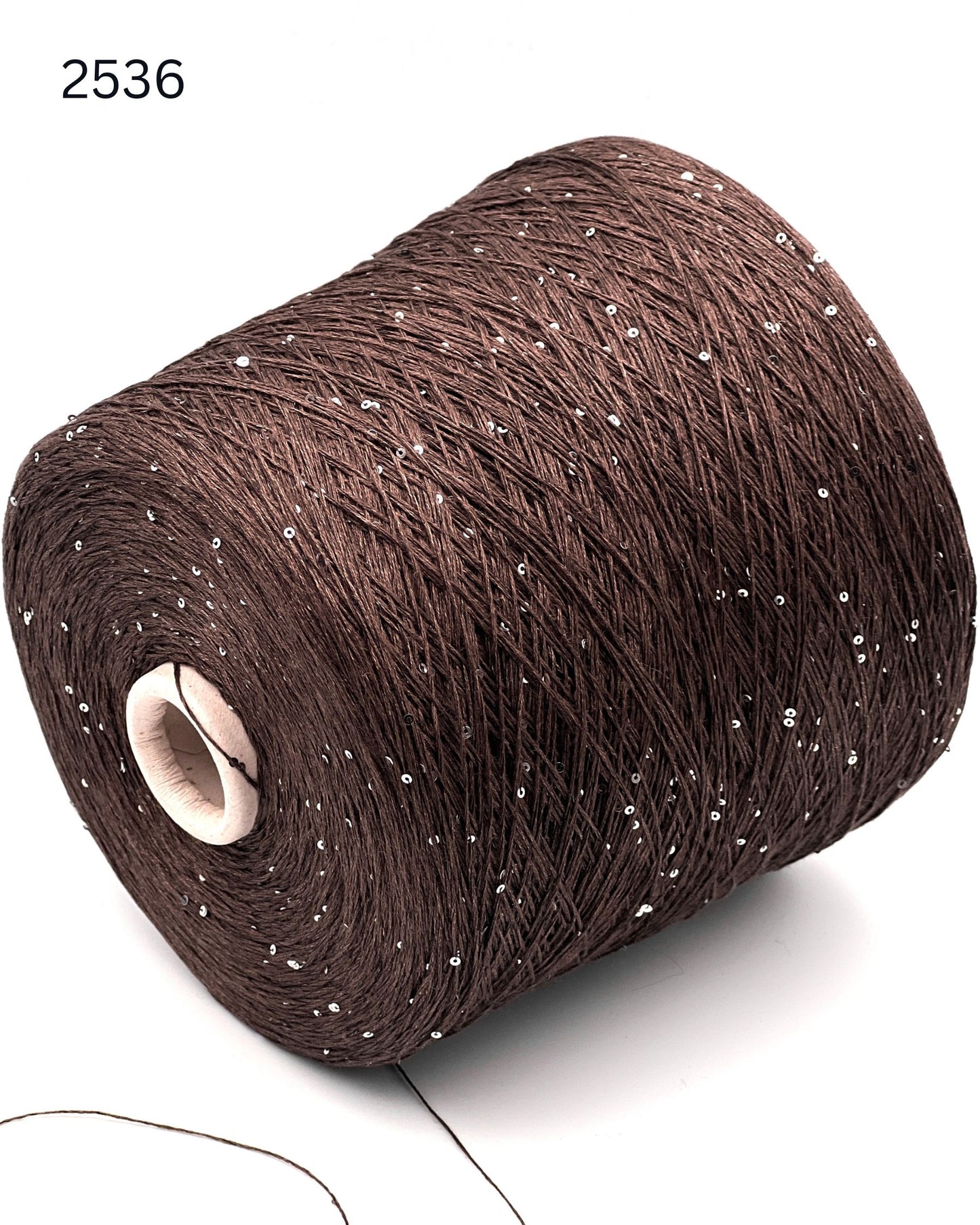 Hilo brillante de seda y lino Paillettes, SAINT TROPEZ, hilo italiano de lujo de RiGo, en ovillos o conos, grosor fingering, 400 m/100 g (437 y/3,52 oz)