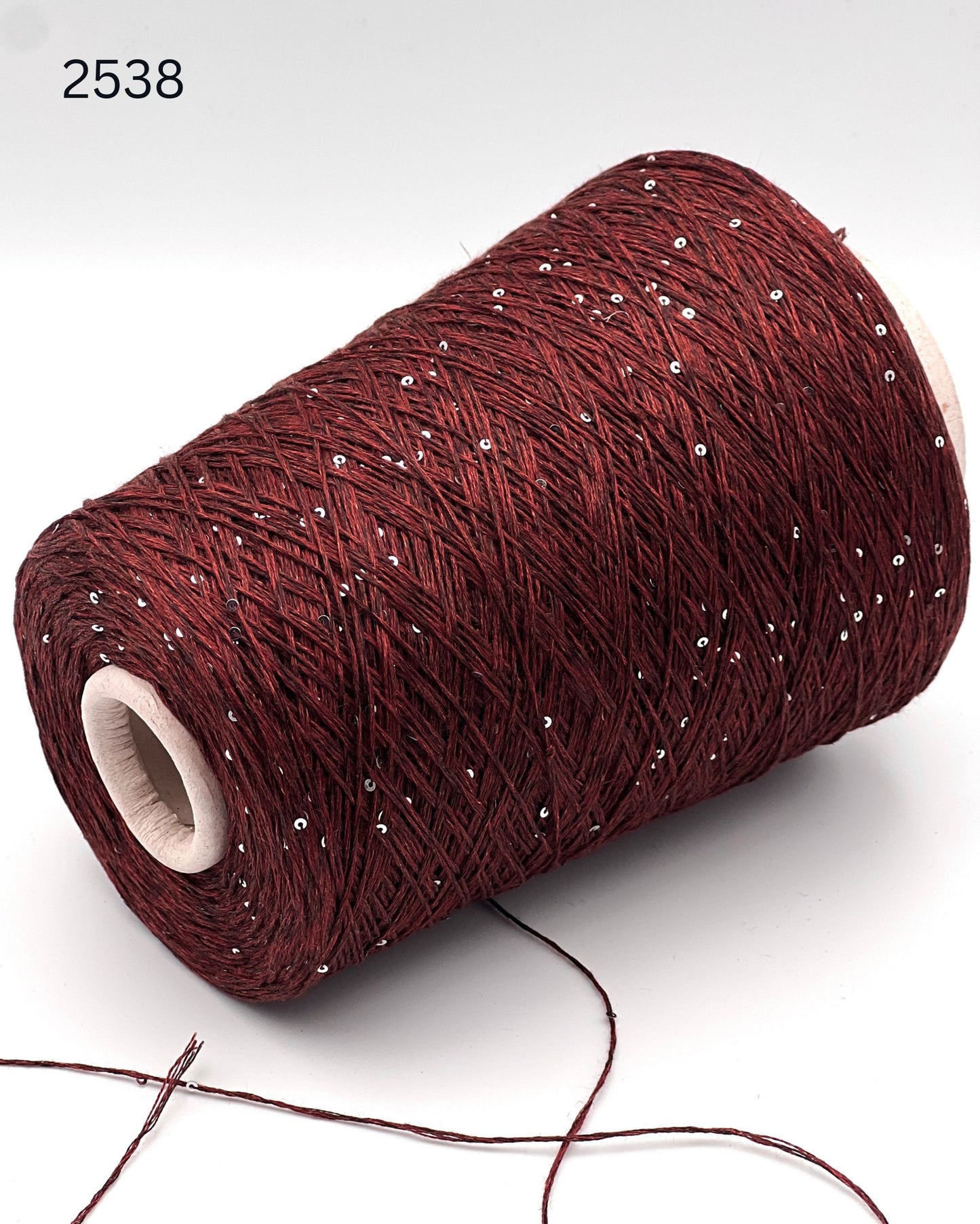 Hilo brillante de seda y lino Paillettes, SAINT TROPEZ, hilo italiano de lujo de RiGo, en ovillos o conos, grosor fingering, 400 m/100 g (437 y/3,52 oz)