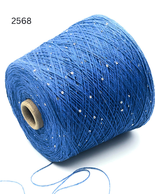 Profilo Paillettes 98 percent cashmere with micro sequins fingering weight yarn from iDOKNiT