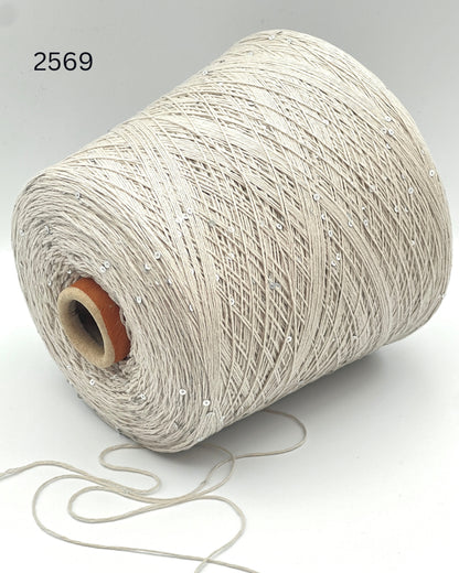 Profilo Paillettes 98 percent cashmere with micro sequins fingering weight yarn from iDOKNiT