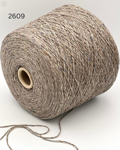 Filcom Alba Tweed Plus 50 percent Cashmere 35 percent Silk 15 percent Merino Italian lace weight tweed yarn from iDOKNiT