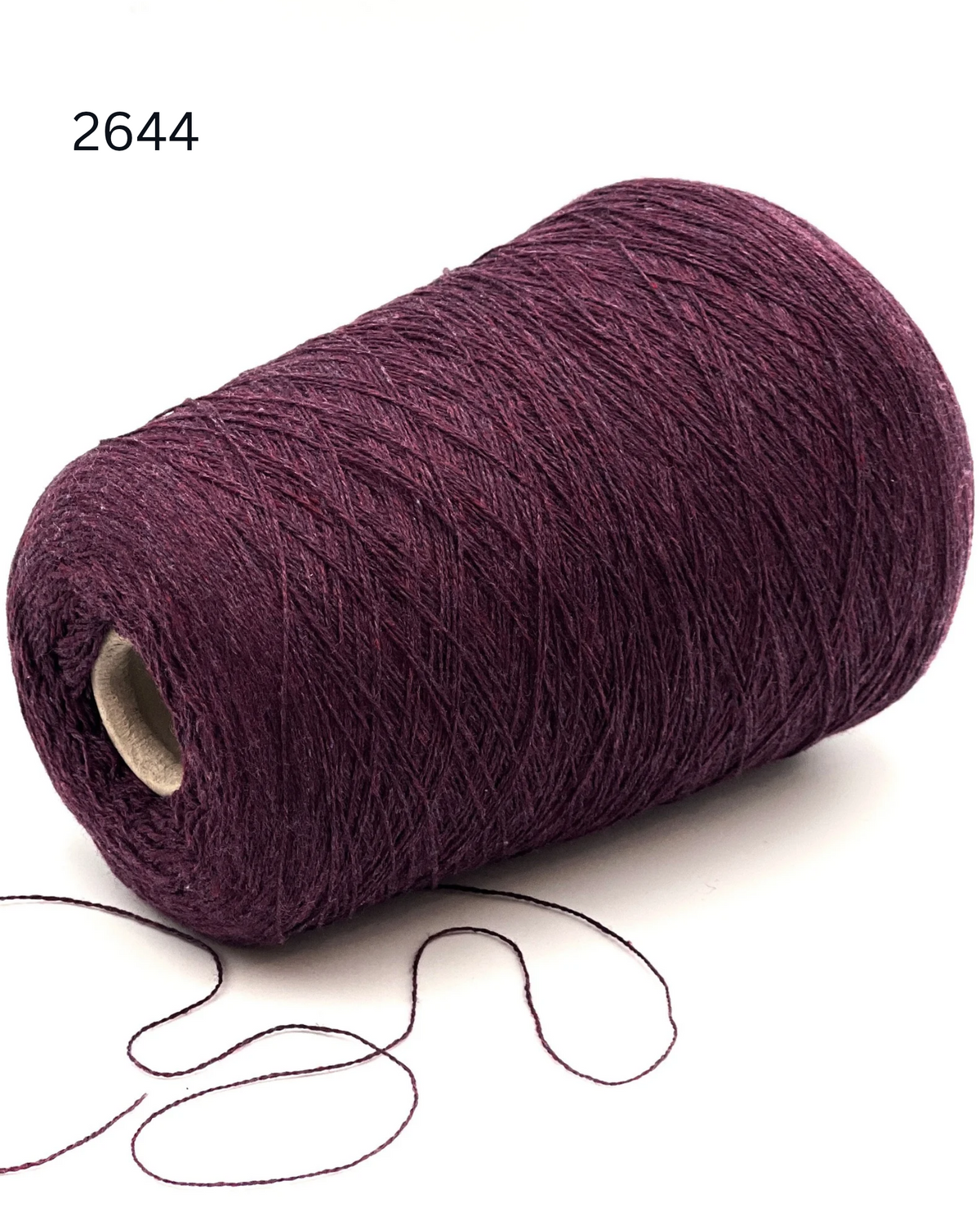 Loro Piana 50 percent baby vicuna 50 percent cashmere Italian ultra-fine lace yarn on original cone in Violetto Melange from iDOKNiT