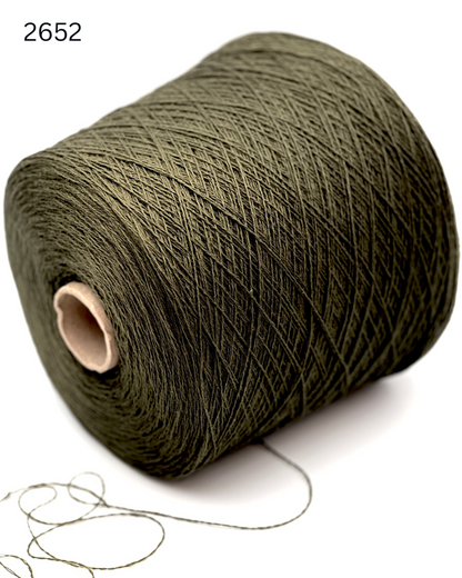 Lanecardate CANBERRA 100 percent carded Italian merino wool yarn ball and cone from iDOKNiT