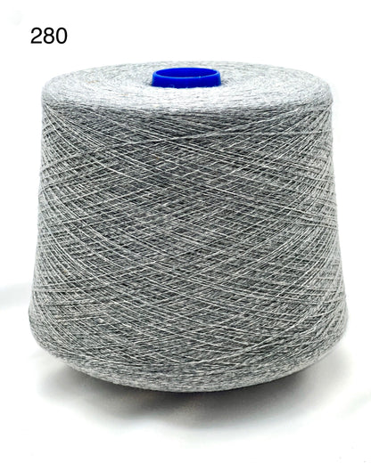 Exquisite iDOKNiT Todd & Duncan ODYSSEY yarn, 50% Cashmere and 50% Cotton blend in Nm 2/36 lace weight, highlighting the premium Scottish texture and soft matte finish for luxury summer knits.