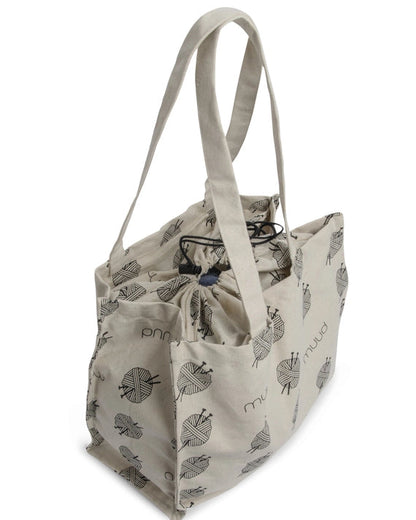 muud recycled cotton shopper tote bag canvas reusable project bag from iDOKNiT