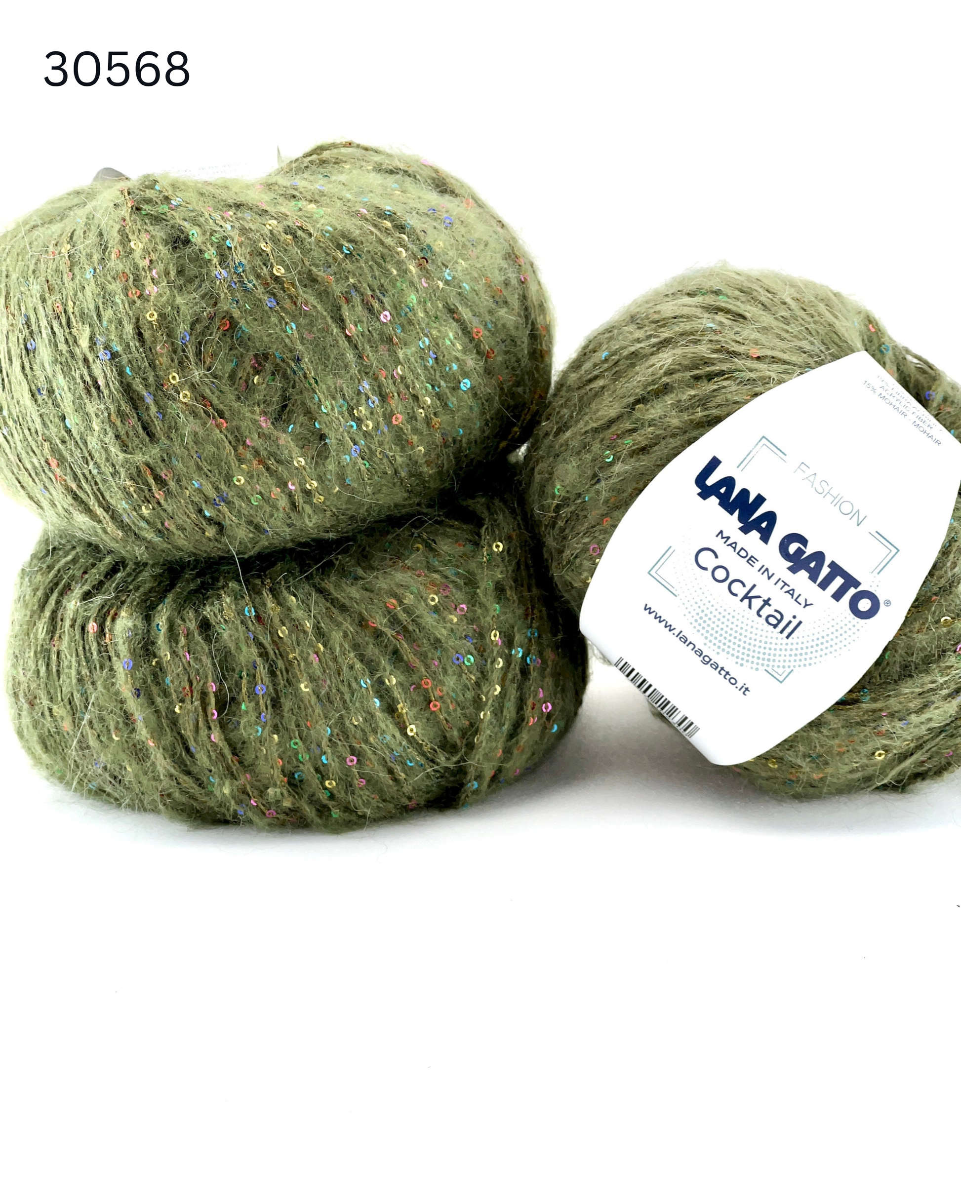 Lana Gatto COCKTAIL paillettes yarn soft sparkle Italian sport yarn
Luxury Italian sport yarn COCKTAIL with mohair halo and sequins
Close up of COCKTAIL yarn showing micro paillettes and texture
Soft sparkle yarn COCKTAIL for sweaters shawls and accessories
Italian fashion yarn with paillettes for festive knitwear