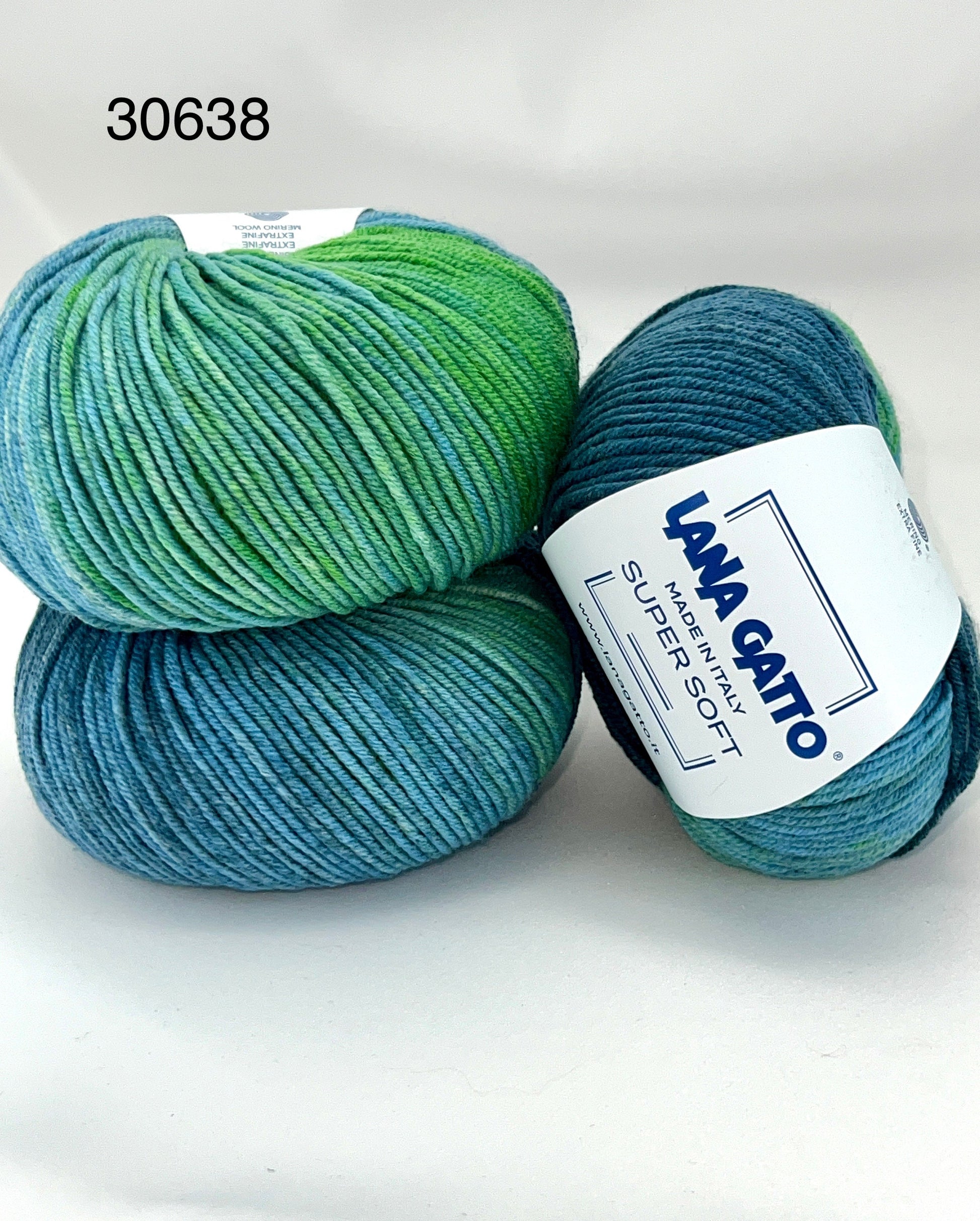 Lana Gatto SUPER SOFT Print Colors yarn ball – extra fine merino wool made in Italy