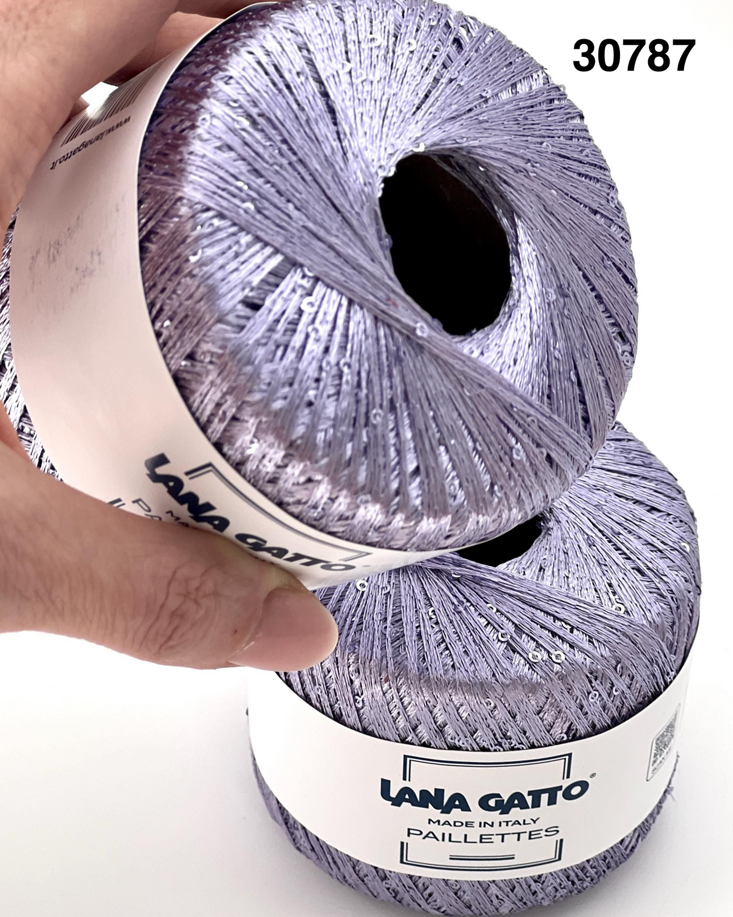 Lana Gatto Classic sequin yarn ball, 100% polyester, 25g