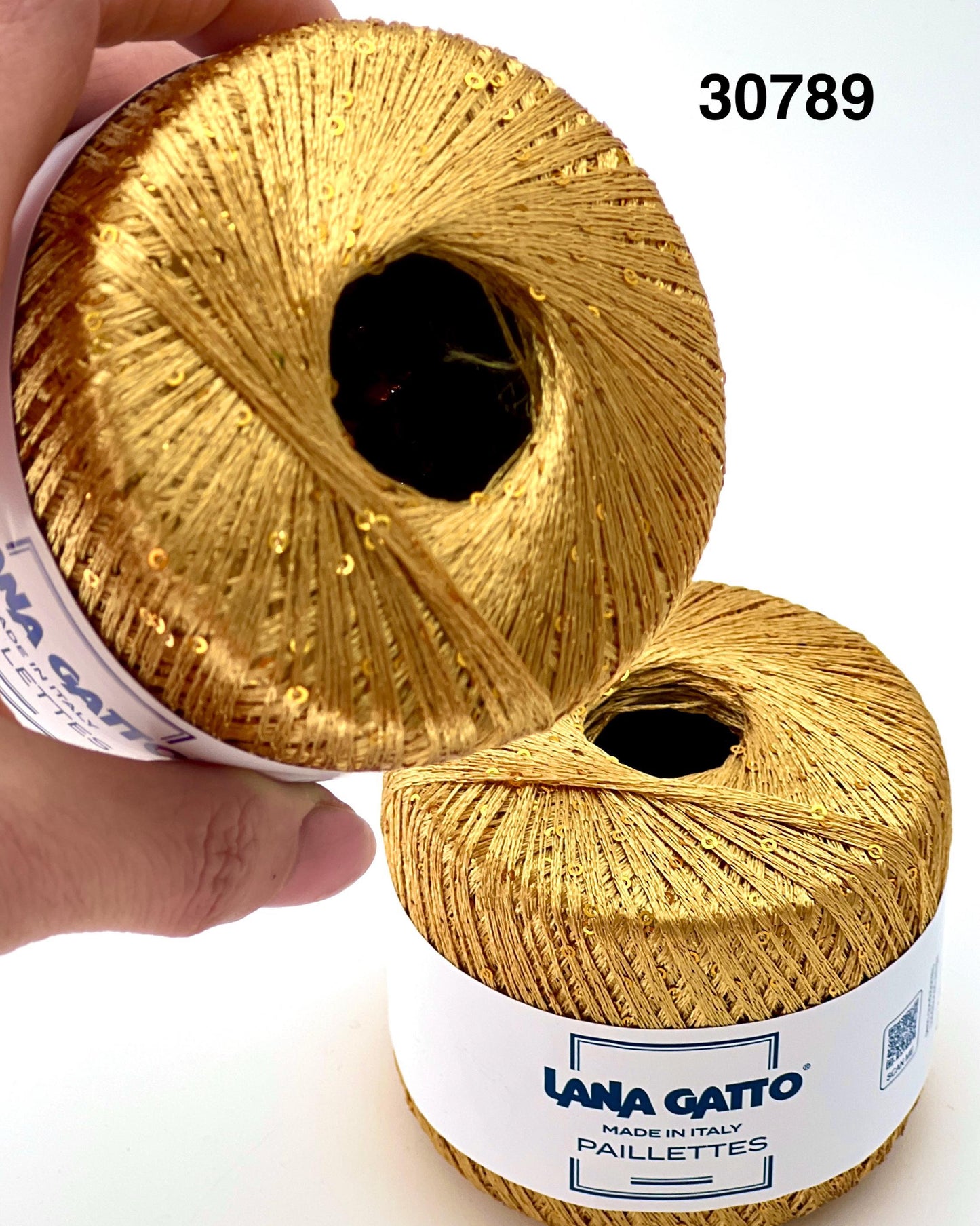 Lana Gatto Classic sequin yarn ball, 100% polyester, 25g