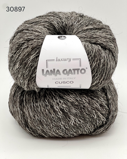 lana gatto cusco chunky chain yarn alpaca wool cotton italy 150m
luxury italian chain yarn lana gatto cusco alpaca wool cotton blend
soft chunky cable yarn for sweaters scarves hats lana gatto cusco
lana gatto cusco marled chain yarn natural beige gray brown tones
alpaca wool cotton chain construction yarn close-up texture italy