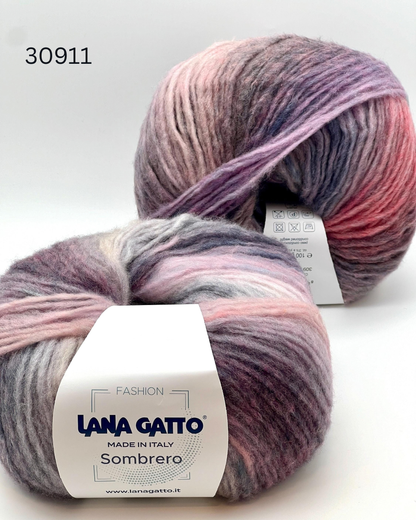 Lana Gatto Sombrero 86 percent Virgin Wool gradient yarn 100g 300m from iDOKNiT