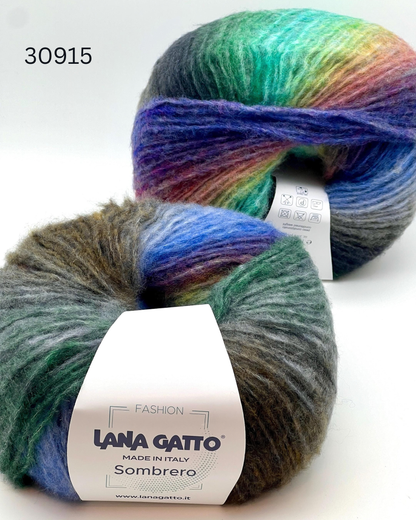 Lana Gatto Sombrero 86 percent Virgin Wool gradient yarn 100g 300m from iDOKNiT