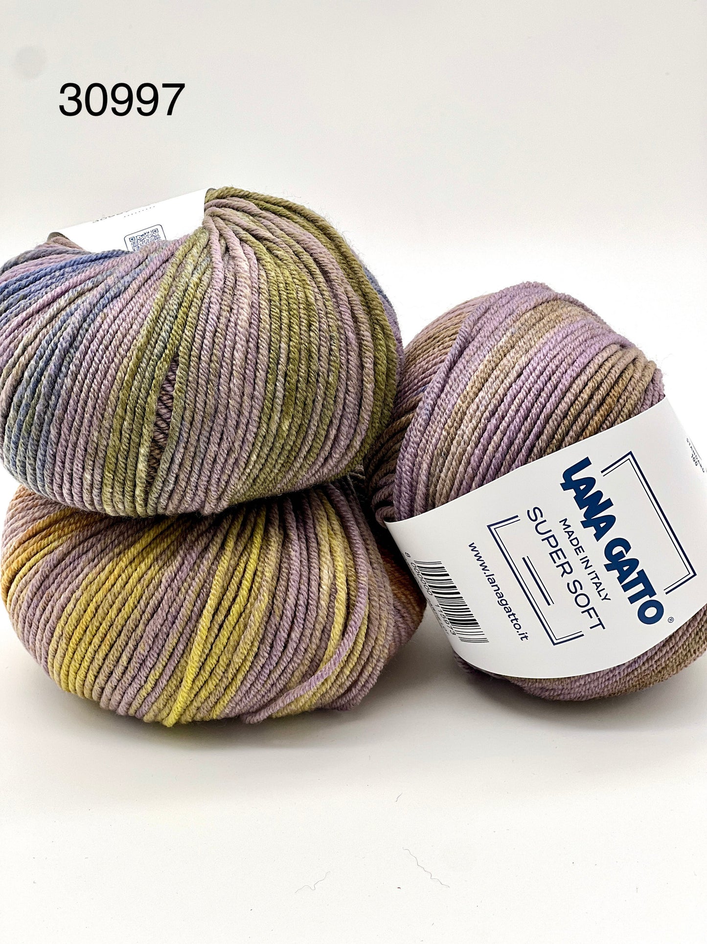 Lana Gatto SUPER SOFT Print Colors yarn ball – extra fine merino wool made in Italy