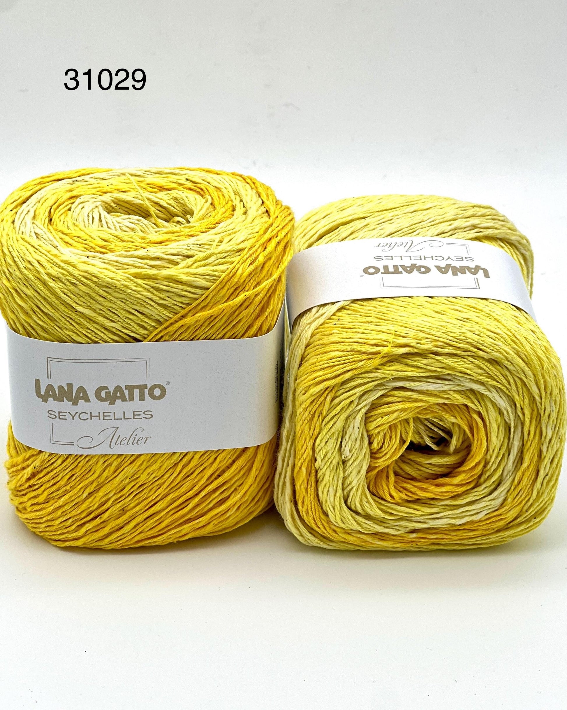 Lana Gatto SEYCHELLES cotton and hemp Italian sport weight yarn for summer knitting at iDOKNiT.