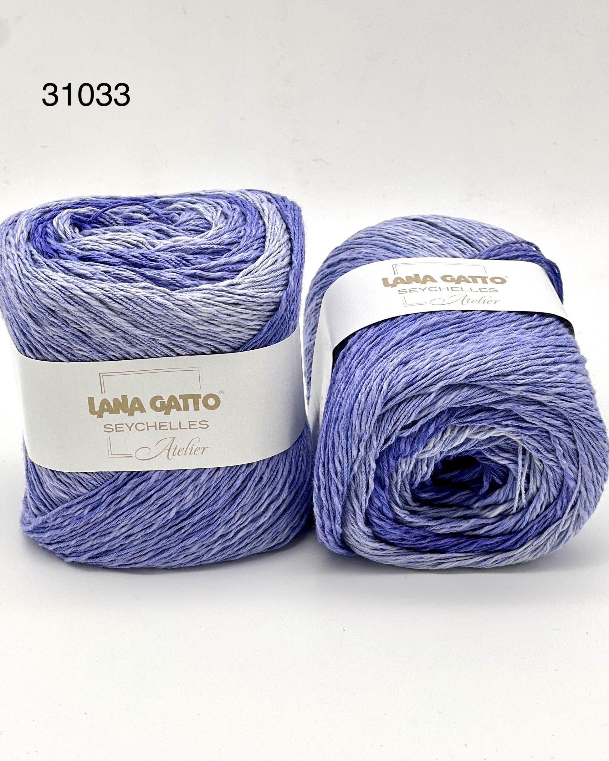 Lana Gatto SEYCHELLES cotton and hemp Italian sport weight yarn for summer knitting at iDOKNiT.