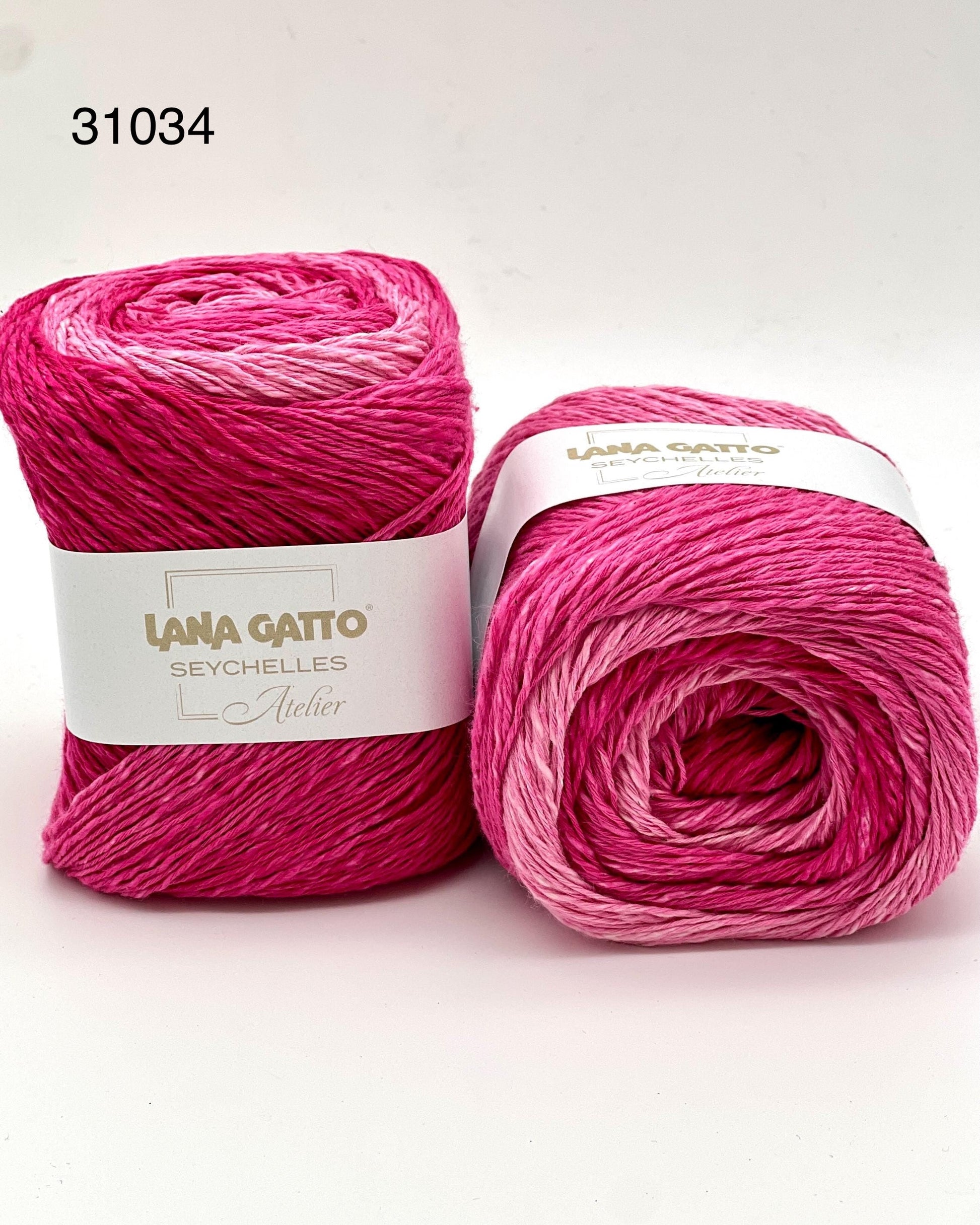 Lana Gatto SEYCHELLES cotton and hemp Italian sport weight yarn for summer knitting at iDOKNiT.