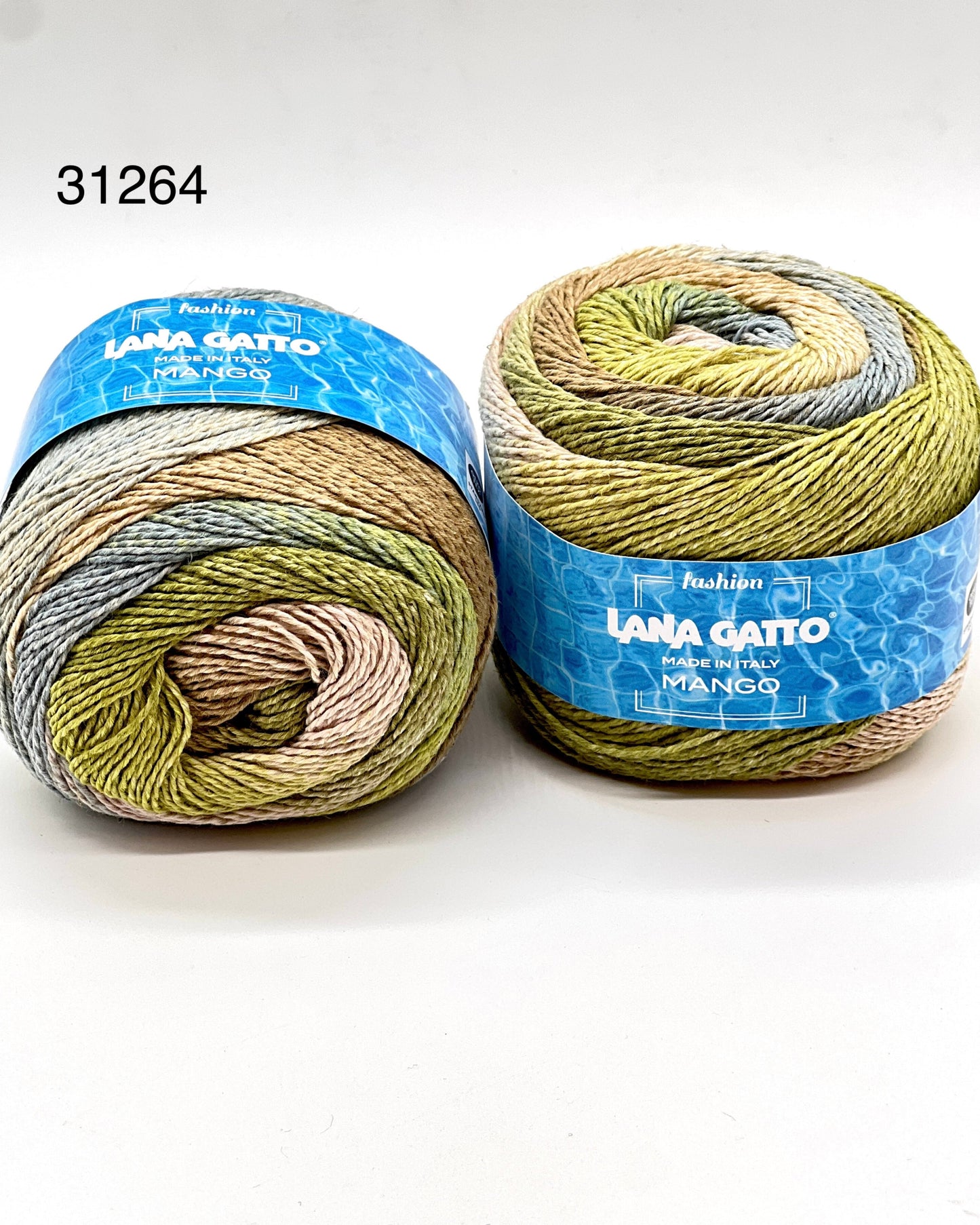 Lana Gatto MANGO eco-friendly multicolour cotton linen and viscose Italian sport weight yarn for summer knitting at iDOKNiT.
