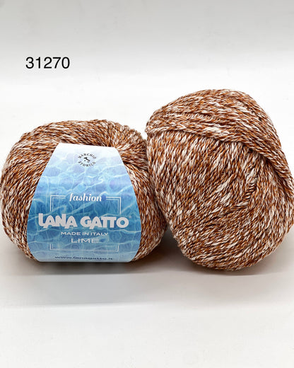 lana gatto lime organic cotton yarn sport weight italy
mouline flamme cotton yarn lana gatto lime 165m 50g
textured organic cotton yarn for summer tops cardigans
italian cotton yarn subtle texture breathable knitwear
lana gatto lime fashion collection summer yarn close up