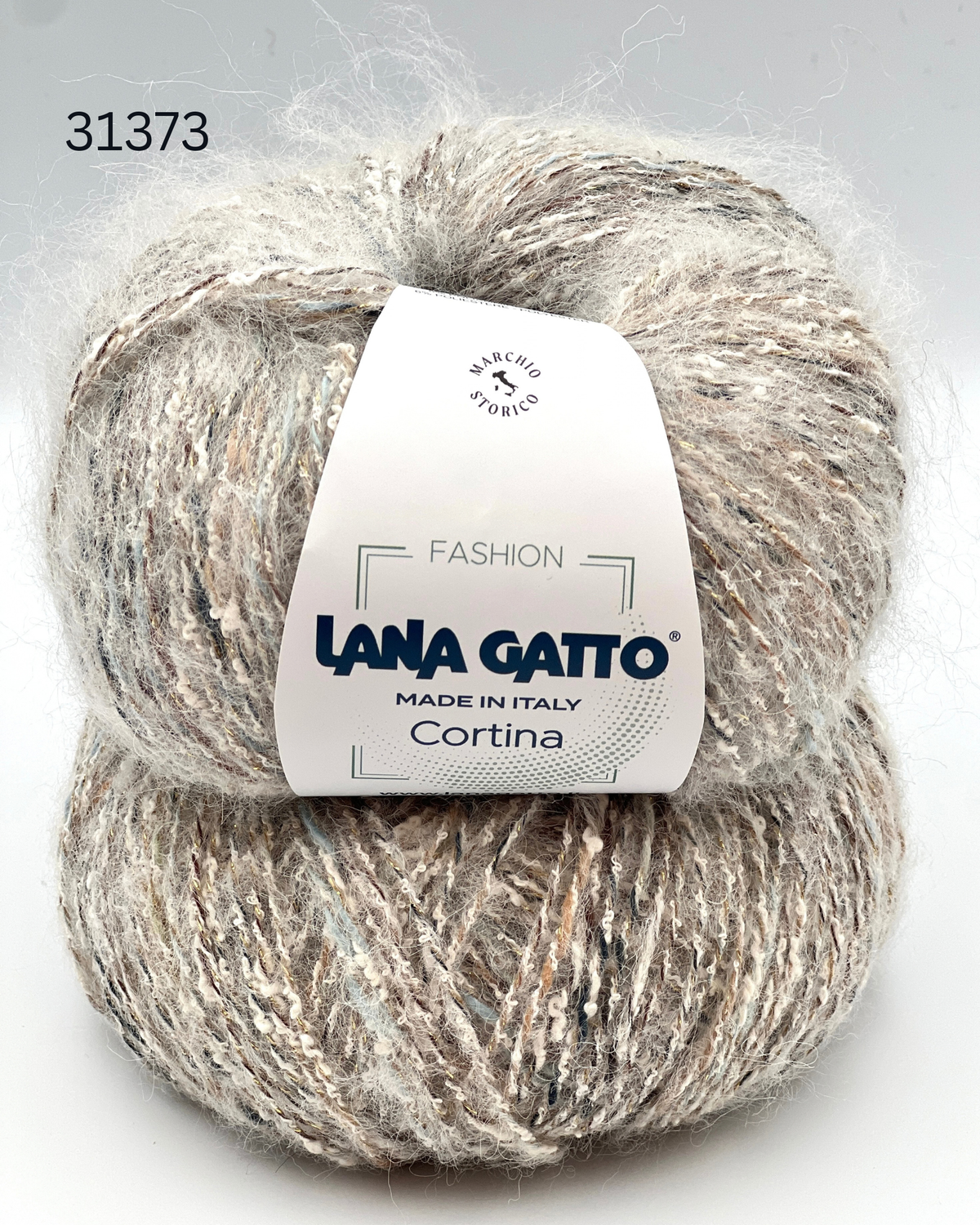 Lana Gatto Cortina 56 percent Cotton 30 percent Superfine Alpaca sport weight Italian yarn with lurex from iDOKNiT