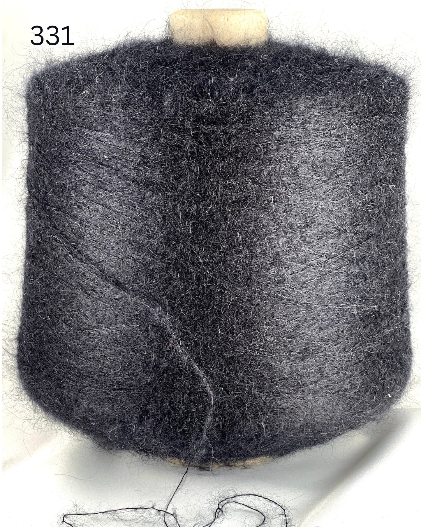 SESIA VIVIENNE Super Kid Mohair Silk yarn cone with luxurious halo texture, Italian fingering weight yarn