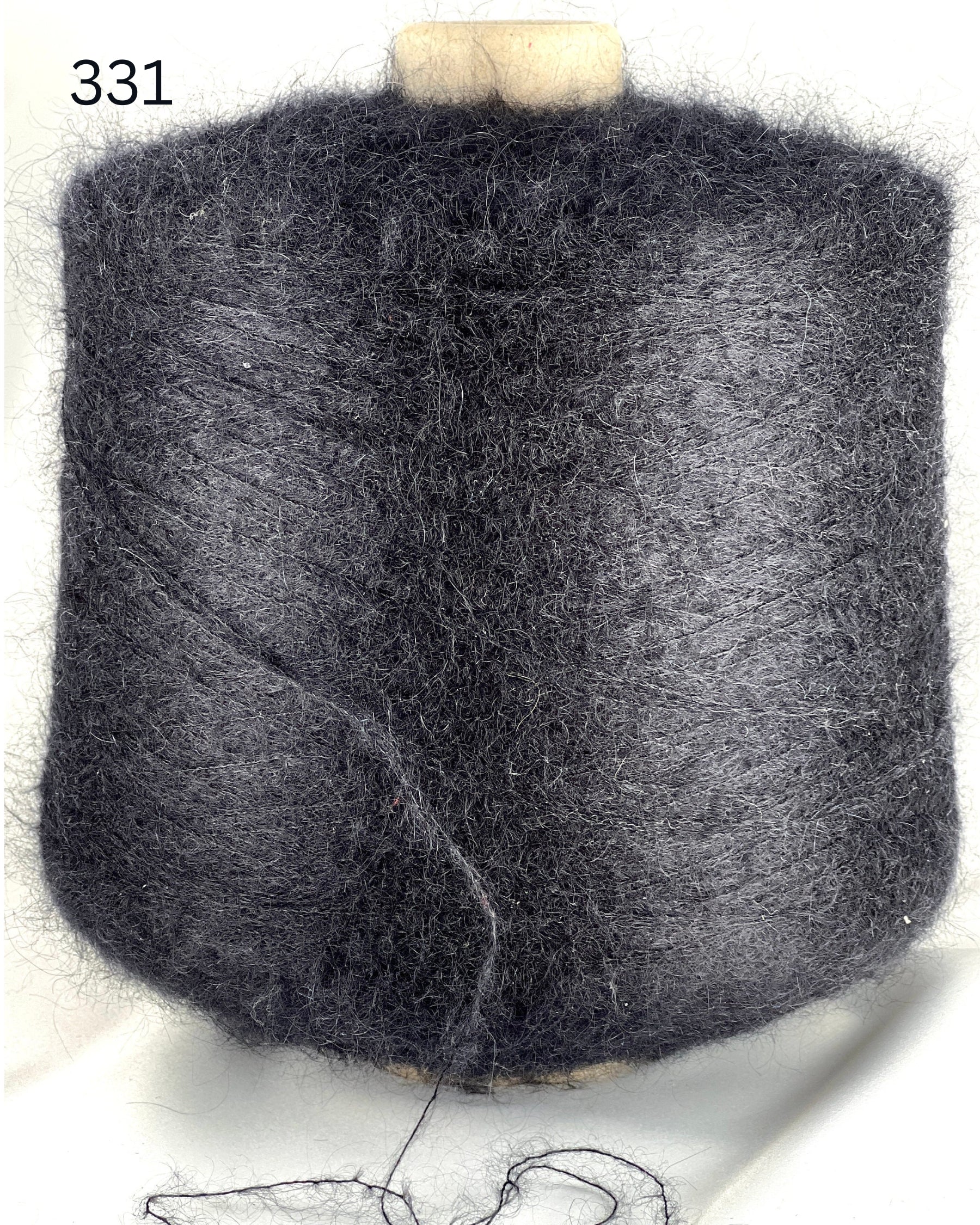 SESIA VIVIENNE Super Kid Mohair Silk yarn cone with luxurious halo texture, Italian fingering weight yarn