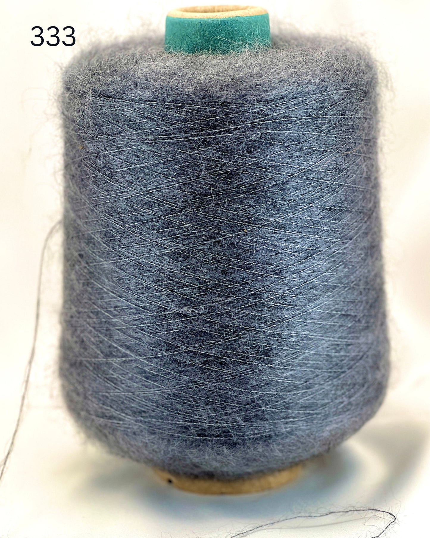 SESIA VIVIENNE Super Kid Mohair Silk yarn cone with luxurious halo texture, Italian fingering weight yarn