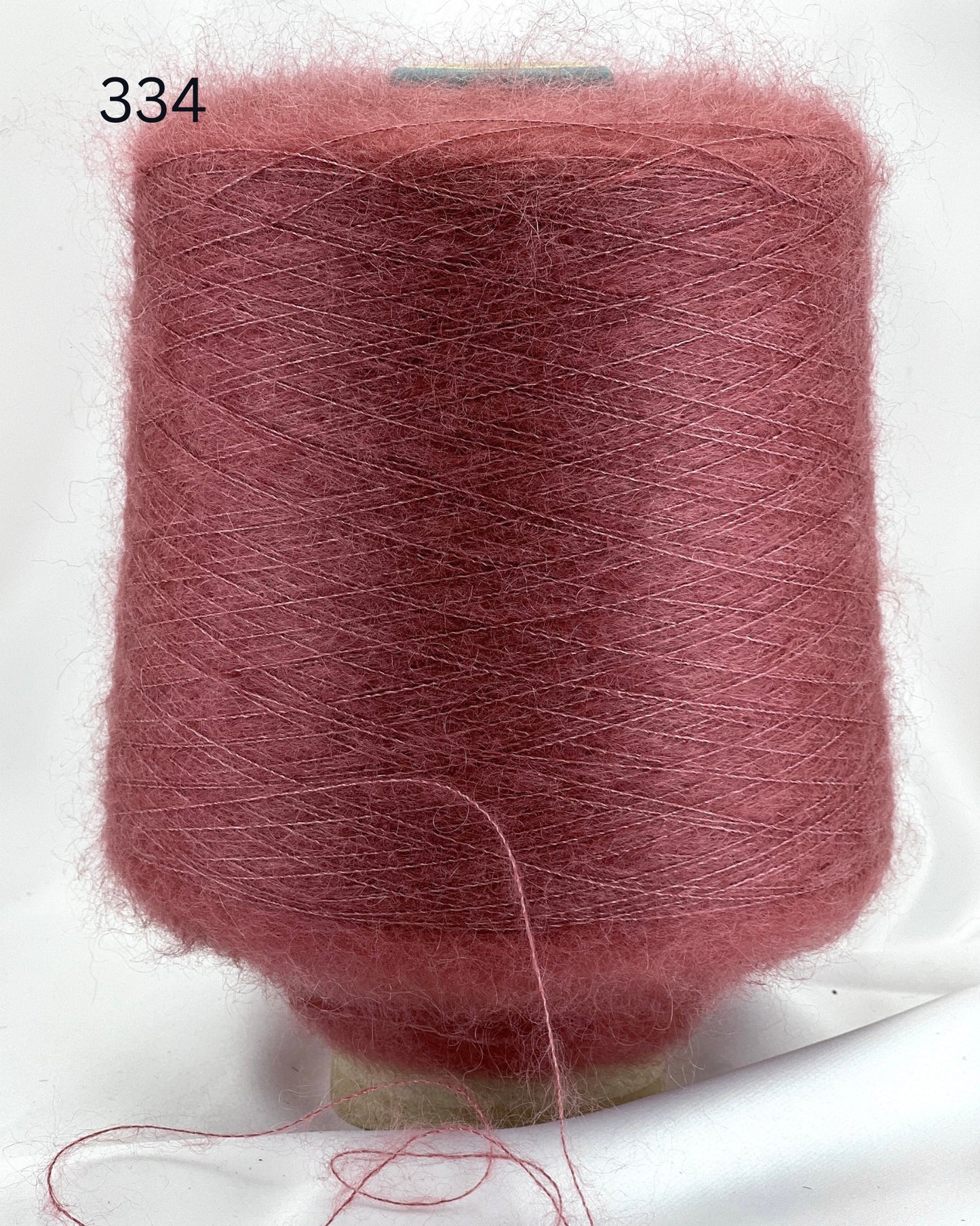 SESIA VIVIENNE Super Kid Mohair Silk yarn cone with luxurious halo texture, Italian fingering weight yarn